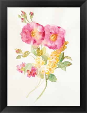 Framed Watercolor Element II Print