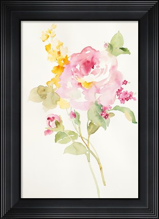 Framed Watercolor Element I Print