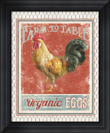 Framed Farm Nostalgia IX Print