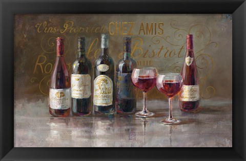 Framed Bistro Reds Print