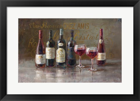 Framed Bistro Reds Print