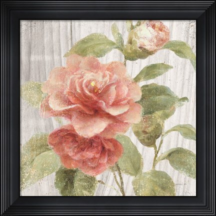 Framed Scented Cottage Florals III Crop Print