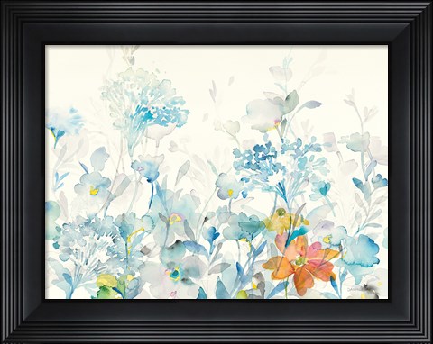 Framed Translucent Florals Print