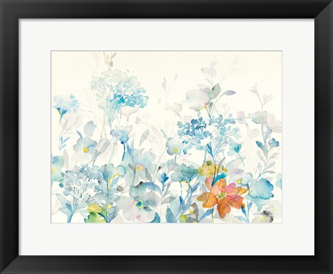 Framed Translucent Florals Print