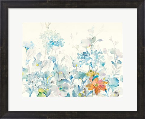 Framed Translucent Florals Print