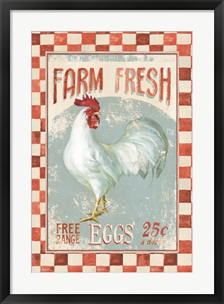 Framed Farm Nostalgia VII v2 Print