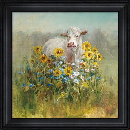 Framed Farm and Field I Print