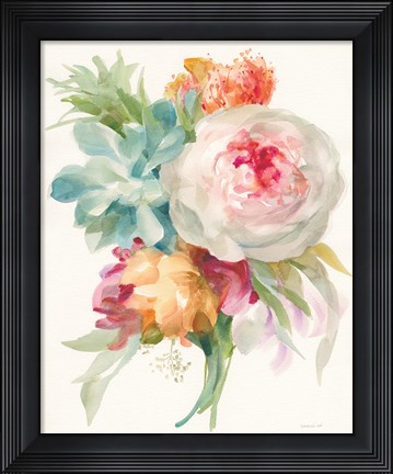 Framed Garden Bouquet I Print