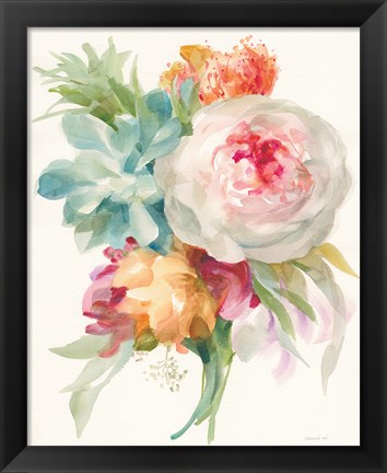 Framed Garden Bouquet I Print