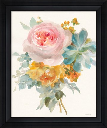 Framed Garden Bouquet II Print