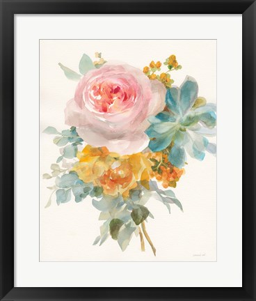 Framed Garden Bouquet II Print