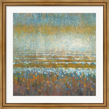 Framed Rains Over the Lake Light Print