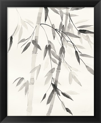 Framed Bamboo Leaves V Print