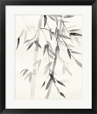 Framed Bamboo Leaves V Print