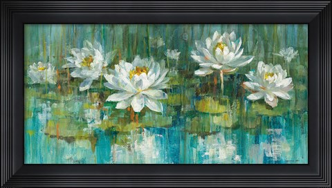 Framed Water Lily Pond Crop Print