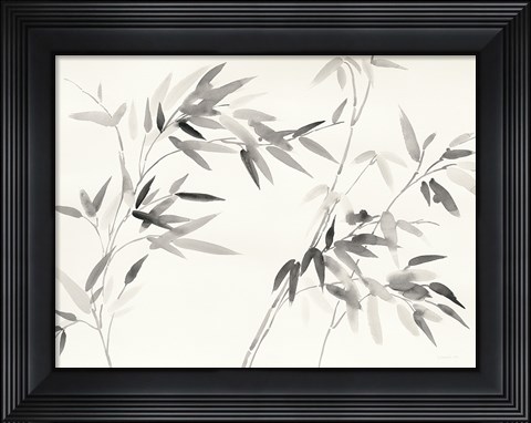 Framed Bamboo Leaves I Print
