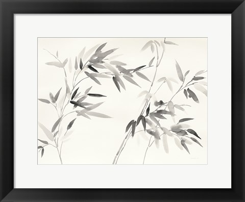 Framed Bamboo Leaves I Print