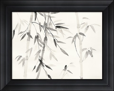 Framed Bamboo Leaves III Print