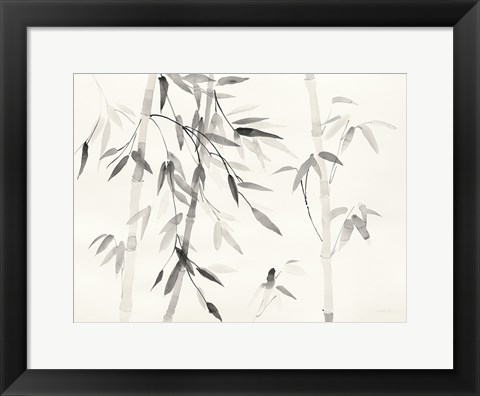 Framed Bamboo Leaves III Print