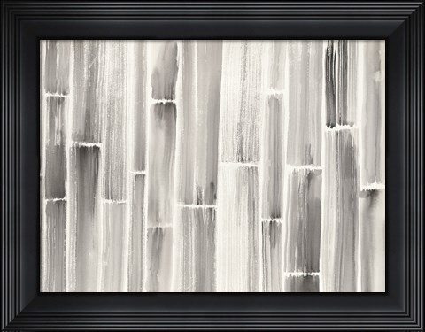 Framed Bamboo Pattern Print