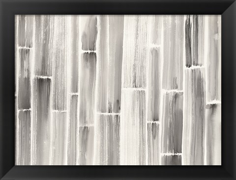 Framed Bamboo Pattern Print