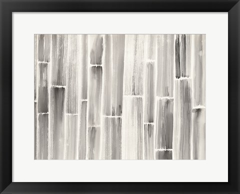 Framed Bamboo Pattern Print