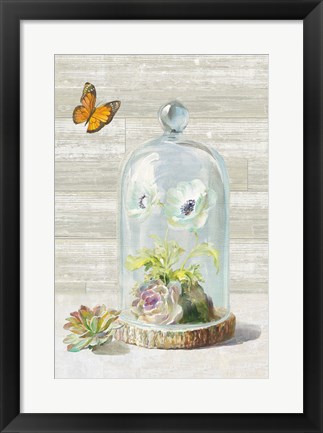 Framed Succulent Garden I Crop Print