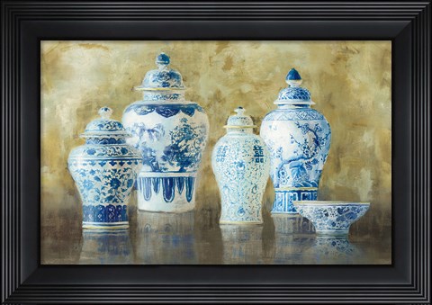 Framed Ginger Jar Still Life v.2 Print