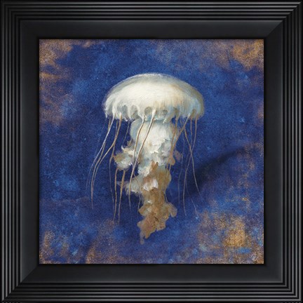 Framed Treasures from the Sea Indigo VI Print