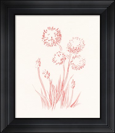 Framed Farm Nostalgia Flowers II Print
