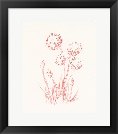 Framed Farm Nostalgia Flowers II Print