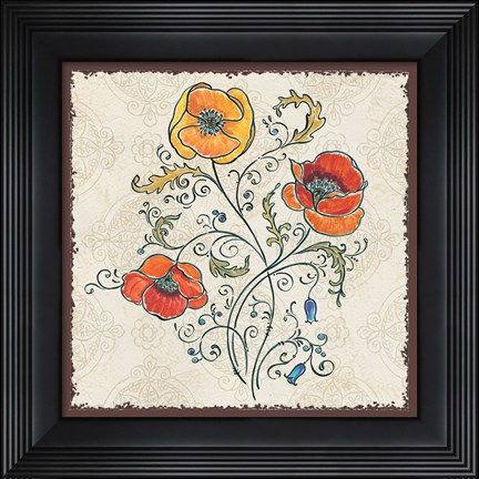 Framed Mediterranean Flair II Print