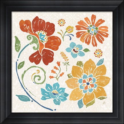 Framed Spanish Impressions III Print