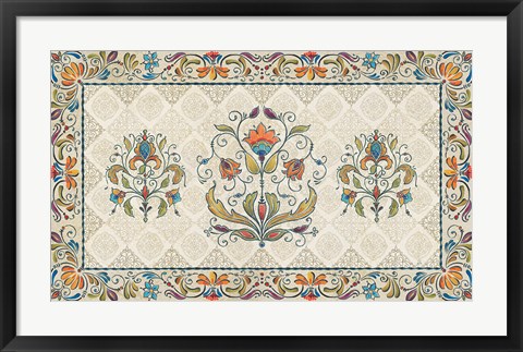 Framed Mediterranean Flair XVI Print