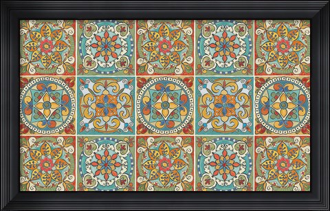 Framed Mediterranean Flair XX Print
