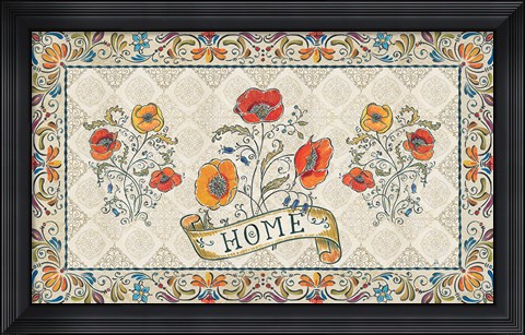 Framed Mediterranean Flair XV Print