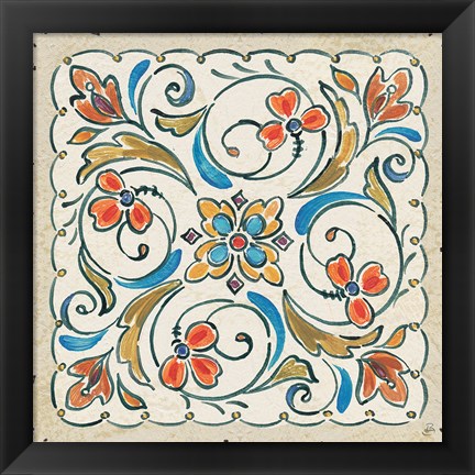 Framed Mediterranean Flair XI Print