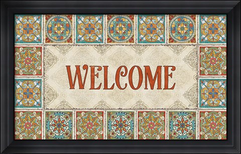 Framed Mediterranean Flair XIX Print