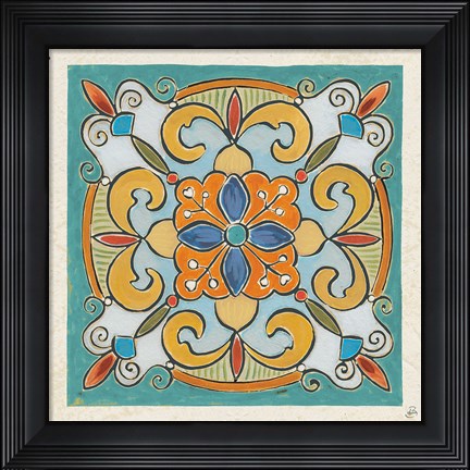 Framed Mediterranean Flair VII Print