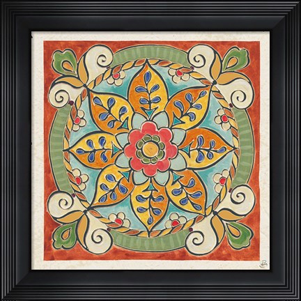 Framed Mediterranean Flair VIII Print