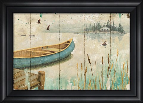 Framed Waterside V Print
