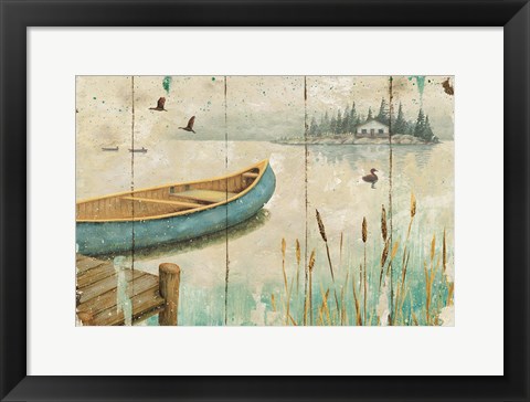 Framed Waterside V Print