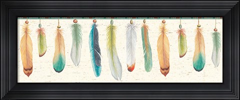 Framed Feather Tales VII Print