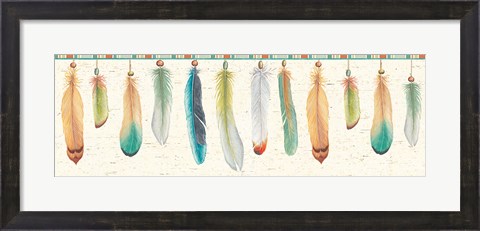 Framed Feather Tales VII Print