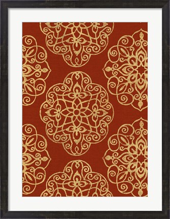 Framed Kolam Pattern II Print