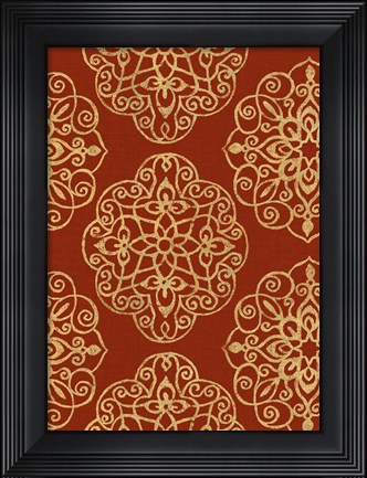Framed Kolam Pattern II Print