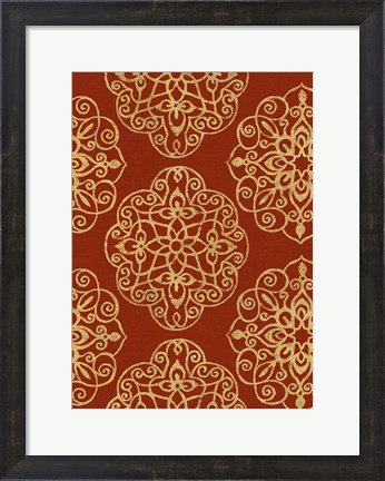 Framed Kolam Pattern II Print