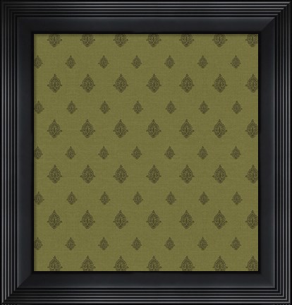 Framed Woodcut Pattern I Print