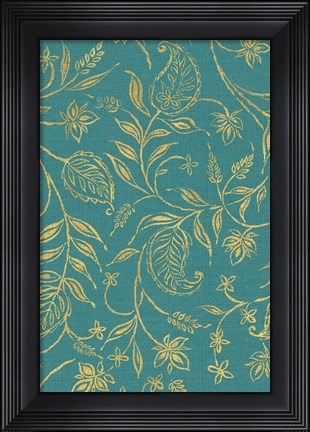Framed Paisley Trail III Patterns Print