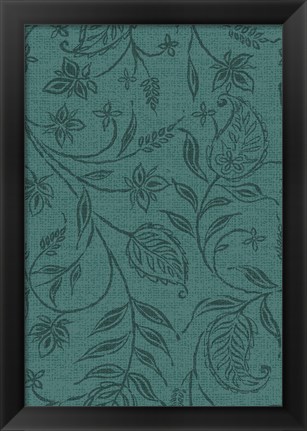 Framed Paisley Trail II Patterns Print